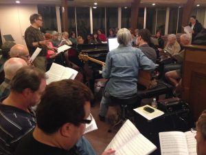 Rehearsing with the San Fernando Valley Master Chorale in Feb of 2015